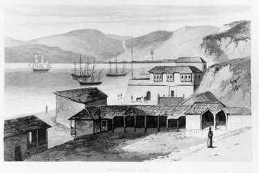 Baia di Valparaiso nel 1820 circa, da 